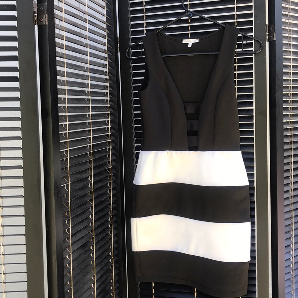 Black and white dress